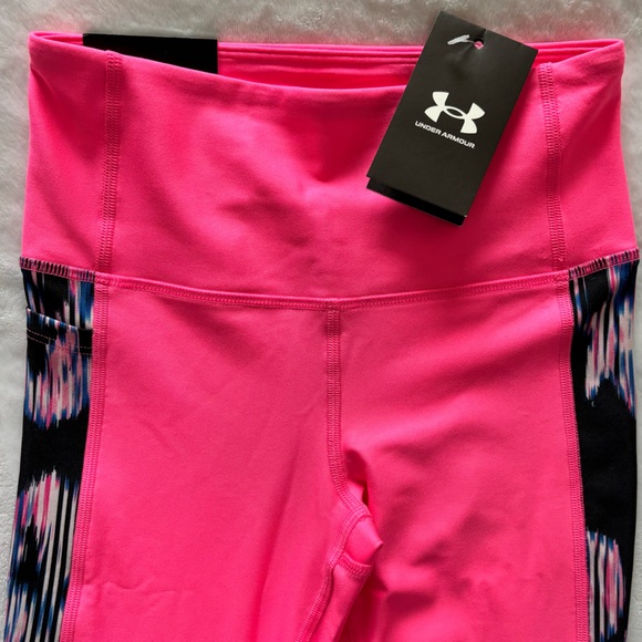 UNDER ARMOUR Compression High Rise Ankle Pink Legging--XS - Picture 3 of 15